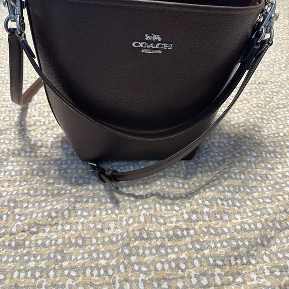 Mollie Coach Town Bucket Bag - Brown Leather - Picture 9 of 10